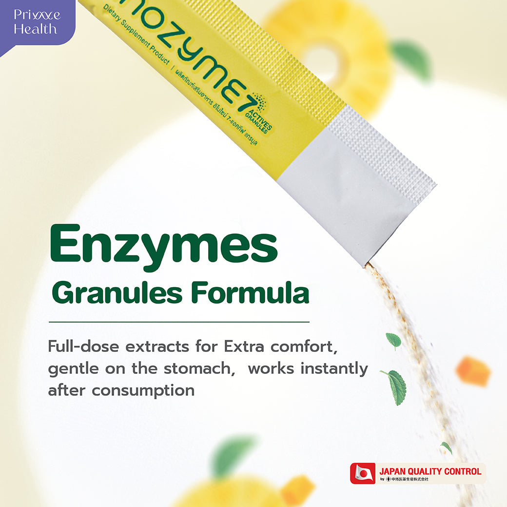 InoZyme 7-Actives Granules อิโนไซม์ | เอนไซม์แบบผงแกรนูล ช่วยย่อย ปรับสมดุลลำไส้ บรรจุ 7 ซอง